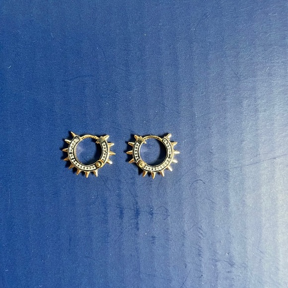 14 K Yellow Gold Huggies - Main Image